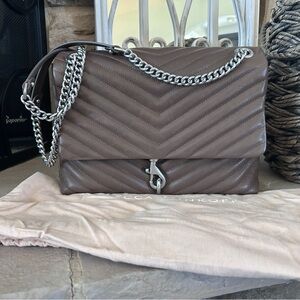 Rebecca Minkoff Edie Flap Shoulder Deep Taupe